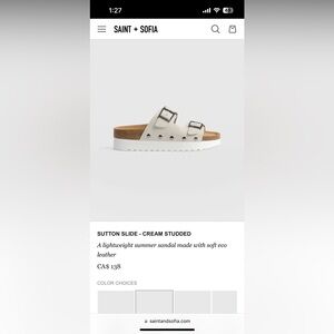 Saint + Sofia sandals